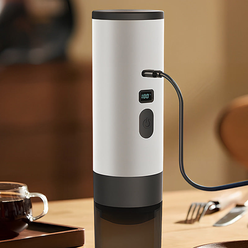 🔥 50 % RABATT – ☕ Tragbare Akku-Espressomaschine | Für Kaffeepulver & Kapseln, USB-C