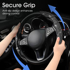 💎🚗 Strass-Bling-Lenkradbezug – luxuriöser Glanz, rutschfester Griff & einfache Montage, jetzt −50%