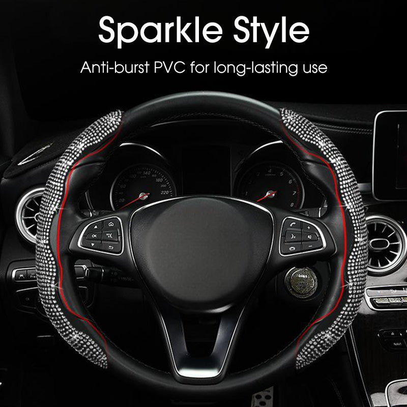 💎🚗 Strass-Bling-Lenkradbezug – luxuriöser Glanz, rutschfester Griff & einfache Montage, jetzt −50%