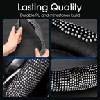 💎🚗 Strass-Bling-Lenkradbezug – luxuriöser Glanz, rutschfester Griff & einfache Montage, jetzt −50%