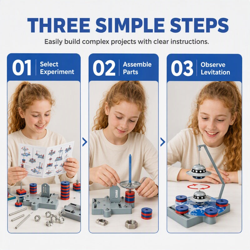 🧲 12-in-1 Magnet-Experimentierset | Physik entdecken & selbst ausprobieren