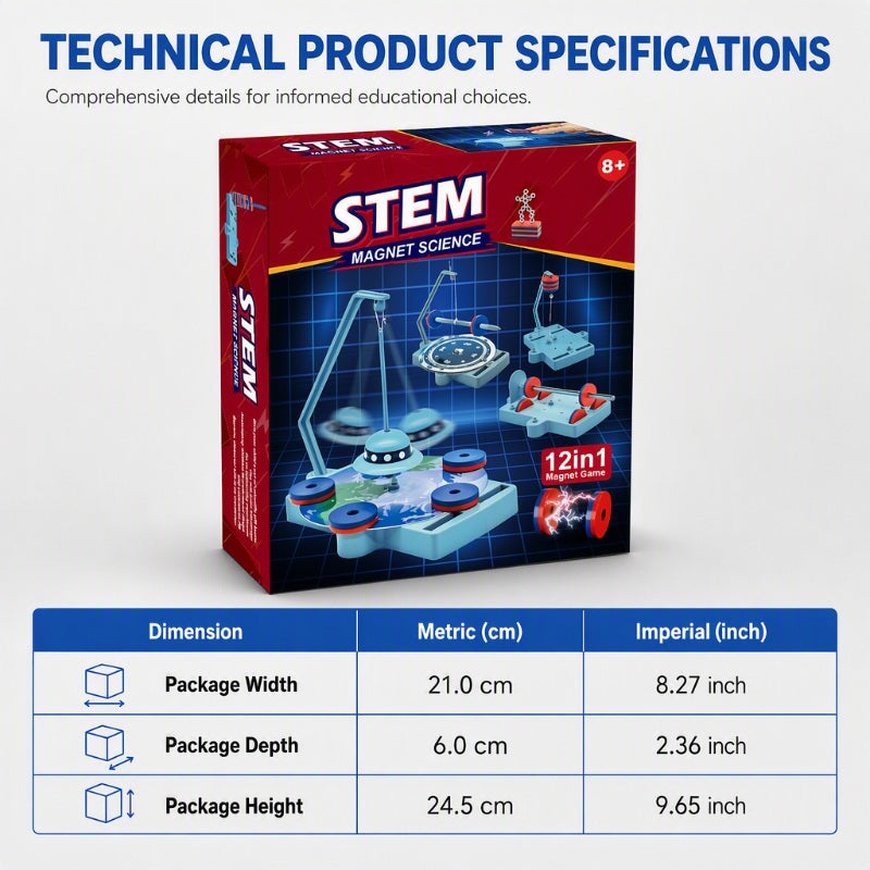 🧲 12-in-1 Magnet-Experimentierset | Physik entdecken & selbst ausprobieren