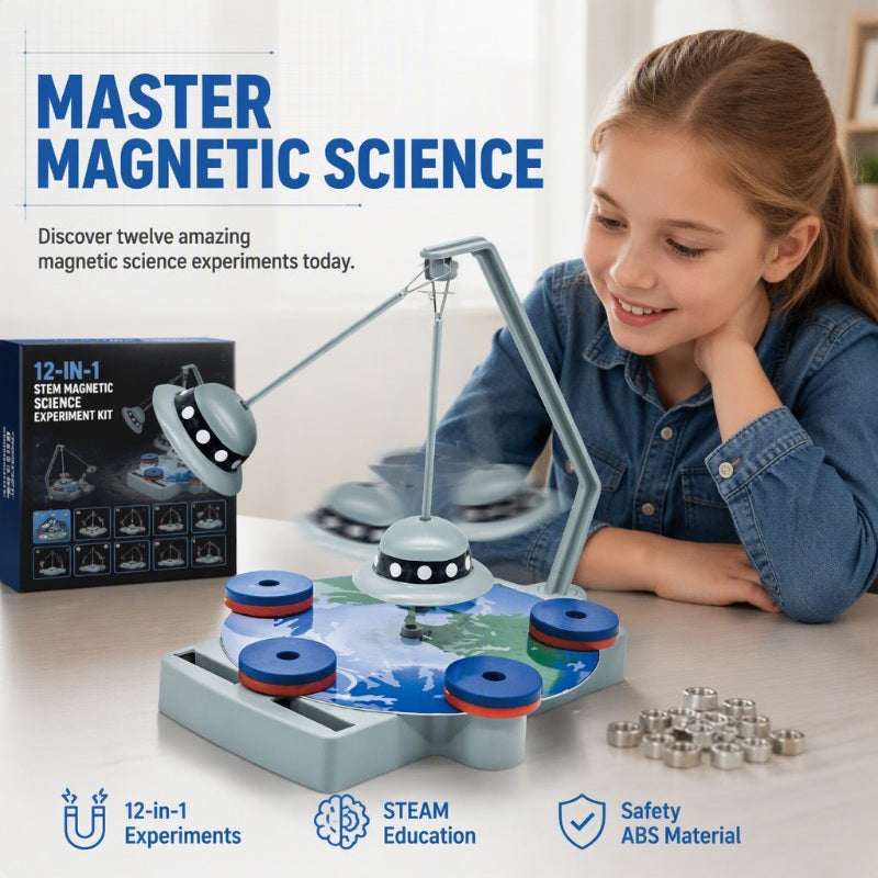 12-in-1 Magnet-Experimentierset für praktische Physikversuche