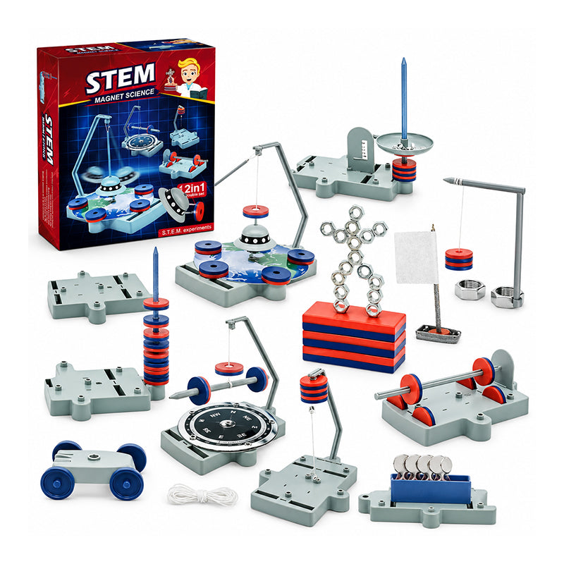 🧲 12-in-1 Magnet-Experimentierset | Physik entdecken & selbst ausprobieren
