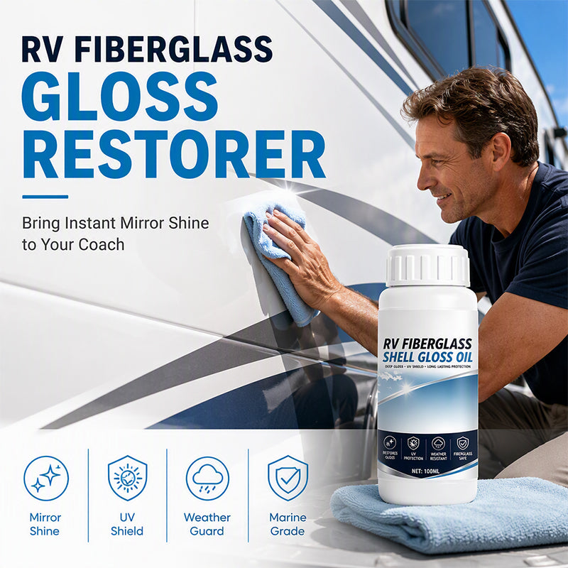🚐 GFK-Glanzöl für Wohnmobil & Boot | UV-Schutz, wetterfest & Spiegelglanz, 100 ml