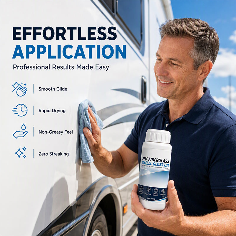 🚐 GFK-Glanzöl für Wohnmobil & Boot | UV-Schutz, wetterfest & Spiegelglanz, 100 ml