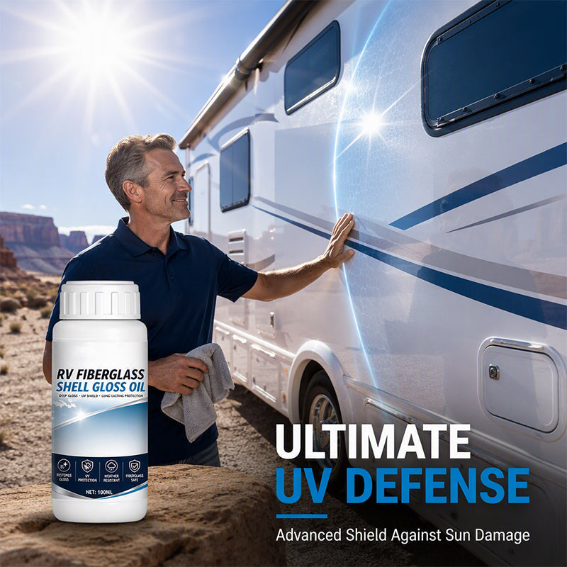 🚐 GFK-Glanzöl für Wohnmobil & Boot | UV-Schutz, wetterfest & Spiegelglanz, 100 ml