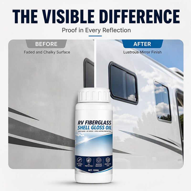 🚐 GFK-Glanzöl für Wohnmobil & Boot | UV-Schutz, wetterfest & Spiegelglanz, 100 ml