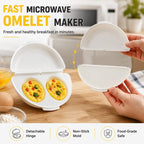 🔥🎁 2+1 GRATIS!!🥳💞 50K+ VERKAUFT! ⚡🍳 2-in-1 Mikrowellen-Omelett- und Eierkocher