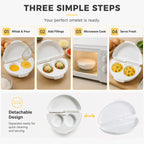🔥🎁 2+1 GRATIS!!🥳💞 50K+ VERKAUFT! ⚡🍳 2-in-1 Mikrowellen-Omelett- und Eierkocher