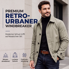 🧥 Wasserdichter mittellanger Herren-Trenchcoat | Lockerer City-Look