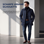🧥 Wasserdichter mittellanger Herren-Trenchcoat | Lockerer City-Look