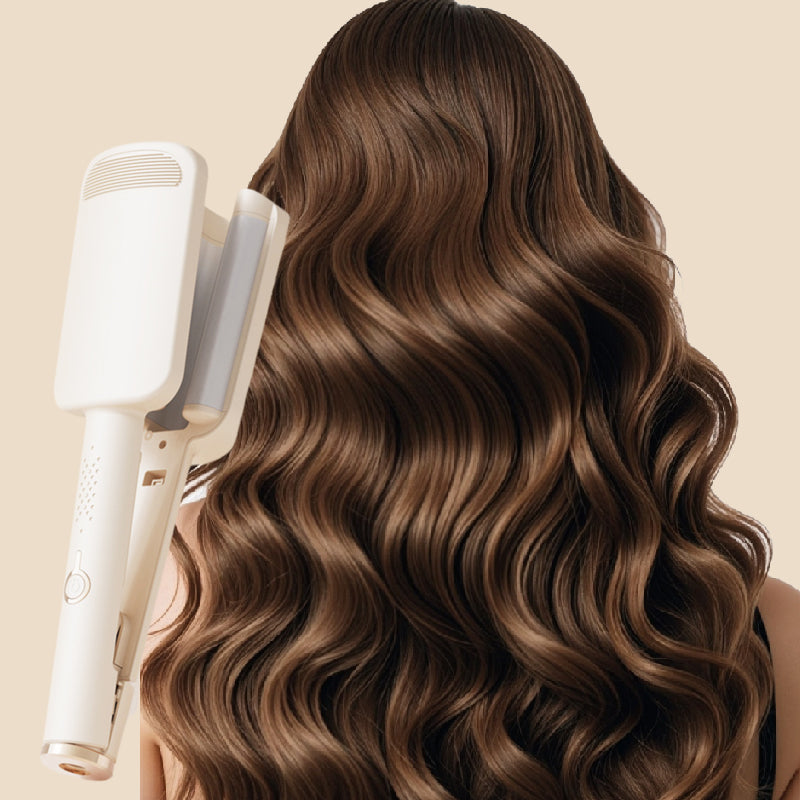 🌸 NUR FÜR KURZE ZEIT 50 % RABATT! ✨ 32-mm-Wellen-Lockenstab – Große, schwungvolle Locken, 4 Temperaturstufen & Negativ-Ionen-Pflege – Salon-Styling für zu Hause 💇‍♀️