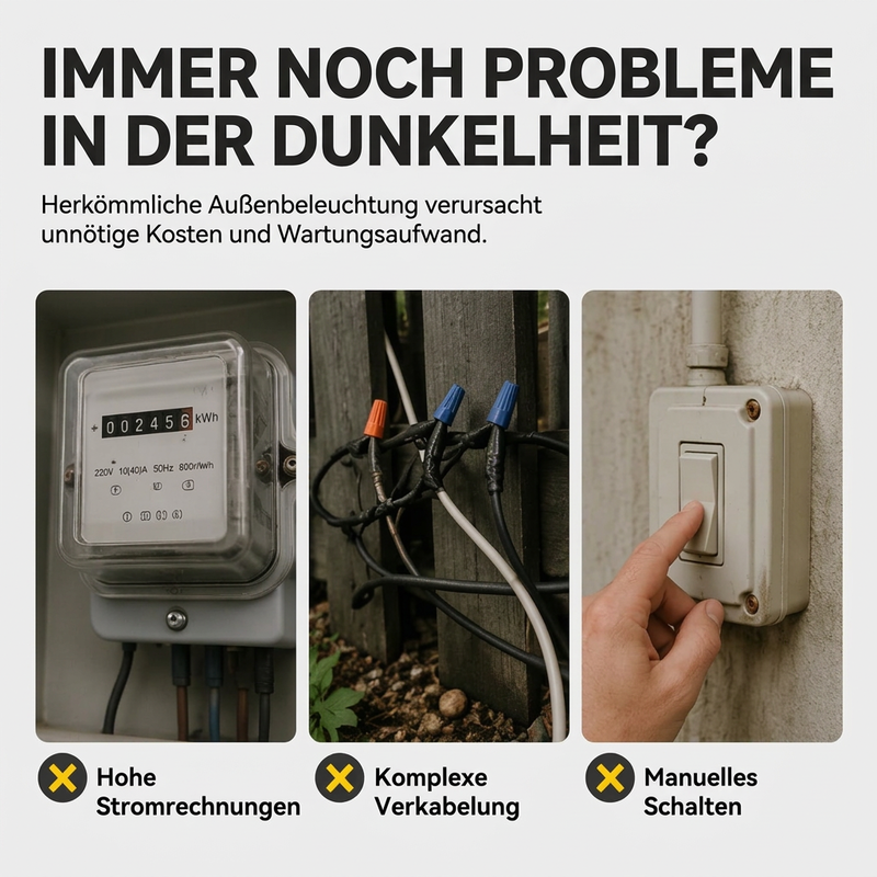 ☀️ 50 % RABATT 💡 Solar-Außenleuchten – ohne Kabel für Garten, Terrasse & Zaun