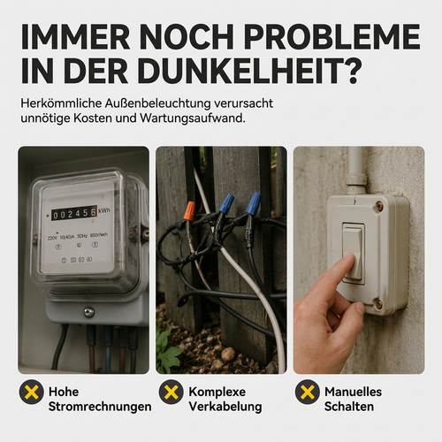☀️ 50 % RABATT 💡 Solar-Außenleuchten – ohne Kabel für Garten, Terrasse & Zaun