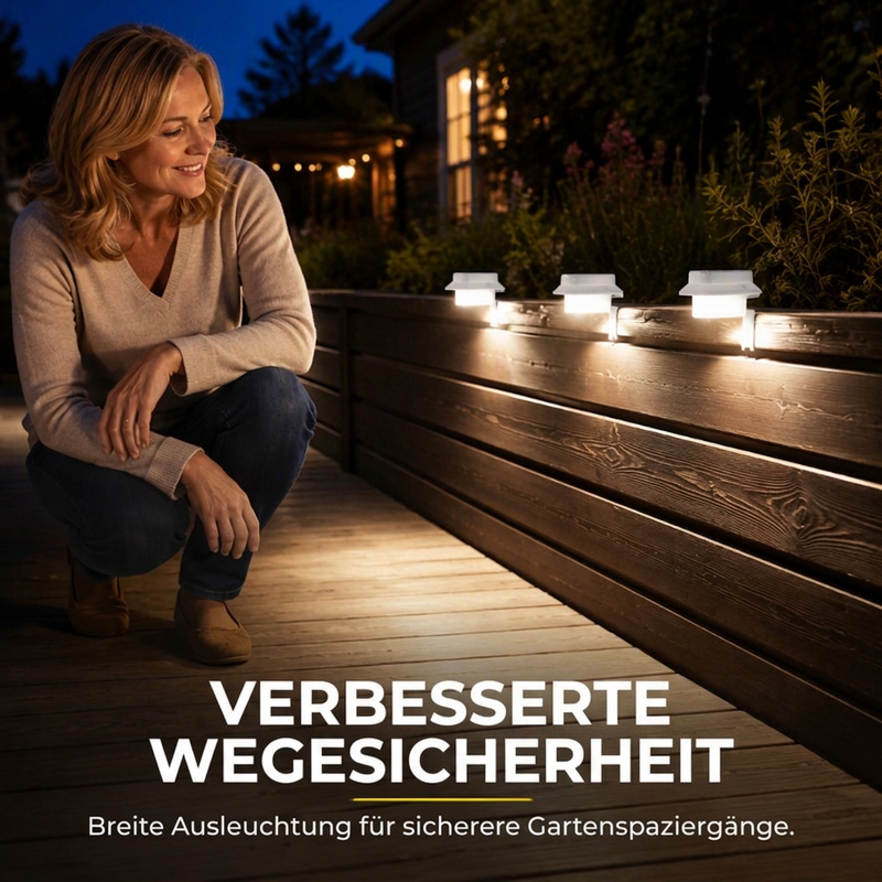 ☀️ 50 % RABATT 💡 Solar-Außenleuchten – ohne Kabel für Garten, Terrasse & Zaun