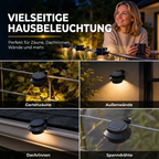 ☀️ 50 % RABATT 💡 Solar-Außenleuchten – ohne Kabel für Garten, Terrasse & Zaun