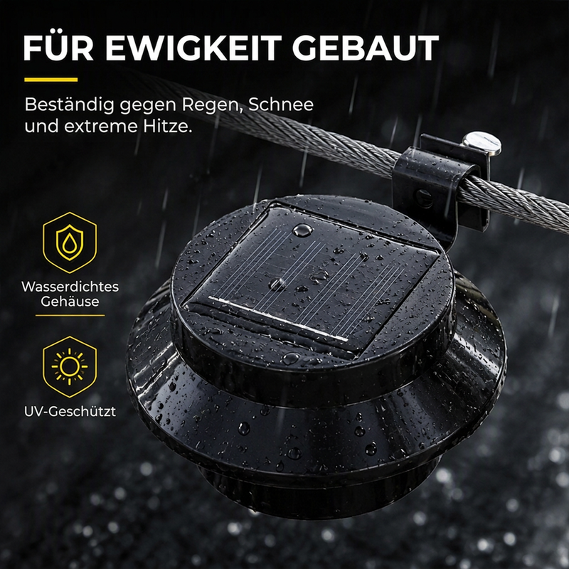 ☀️ 50 % RABATT 💡 Solar-Außenleuchten – ohne Kabel für Garten, Terrasse & Zaun