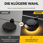 ☀️ 50 % RABATT 💡 Solar-Außenleuchten – ohne Kabel für Garten, Terrasse & Zaun
