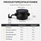☀️ 50 % RABATT 💡 Solar-Außenleuchten – ohne Kabel für Garten, Terrasse & Zaun