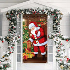 🎄 Weihnachts-Türbezug 90 × 180 cm | Schnelle Festtagsdeko