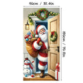🎄 Weihnachts-Türbezug 90 × 180 cm | Schnelle Festtagsdeko