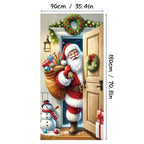 🎄 Weihnachts-Türbezug 90 × 180 cm | Schnelle Festtagsdeko