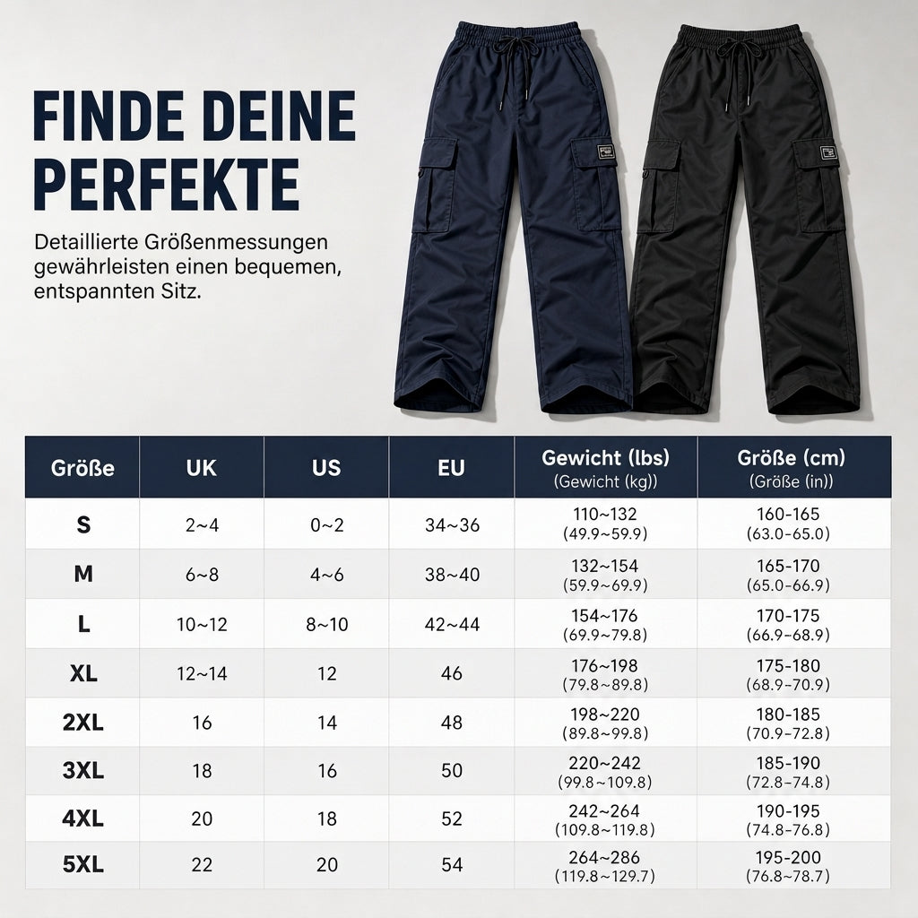 🔥 50% RABATT 🎯 Damen-Cargohose – lockere Passform, gerades Bein & elastischer Bund mit Kordelzug
