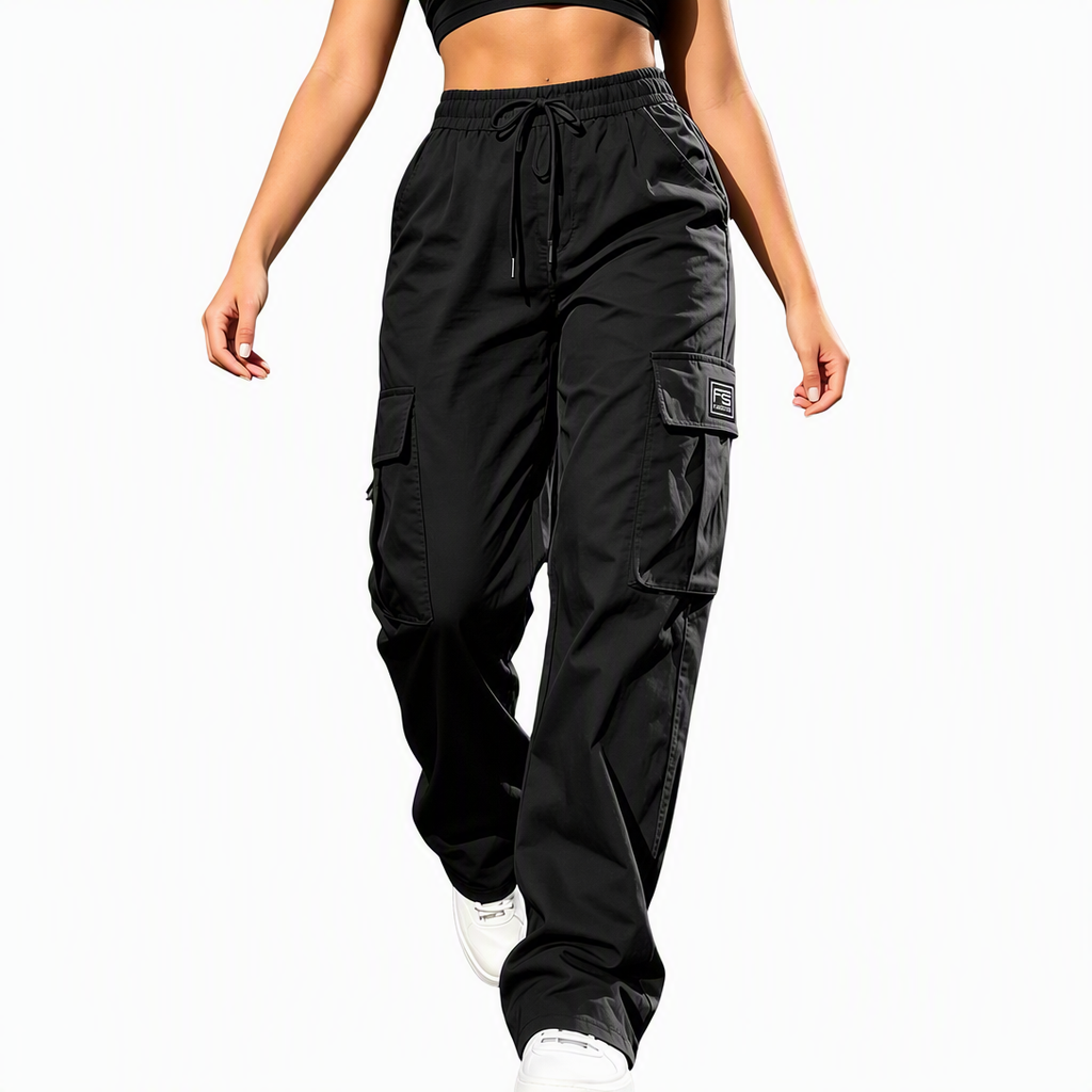 🔥 50% RABATT 🎯 Damen-Cargohose – lockere Passform, gerades Bein & elastischer Bund mit Kordelzug