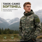 Camouflage-Kapuzenjacke für Herren – Produktansicht