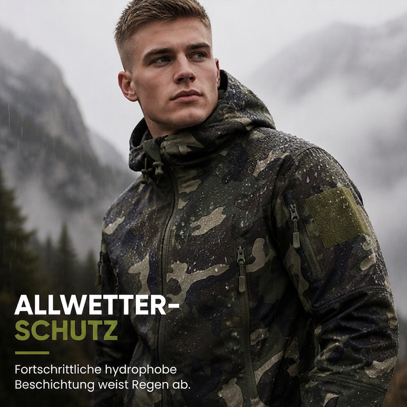 Robuste Camouflage-Jacke für Herren – Designansicht
