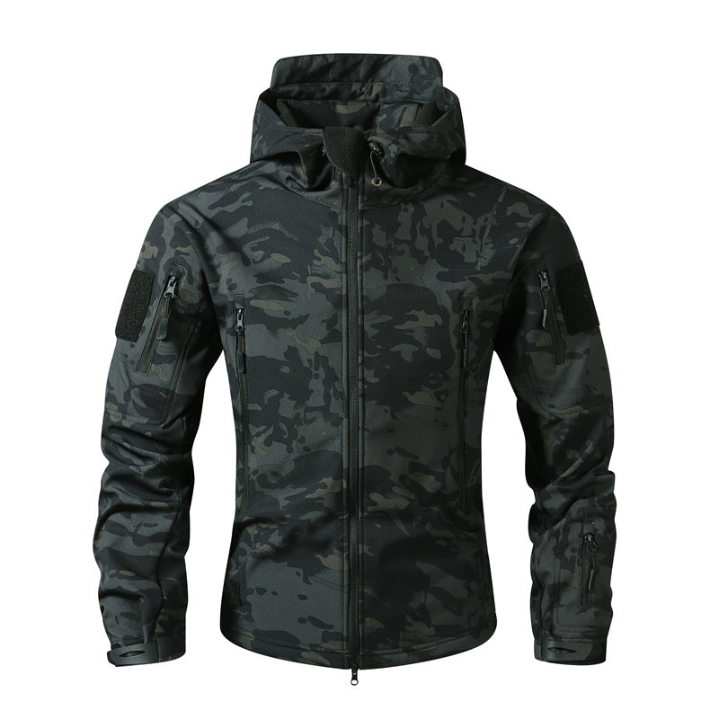 Herren-Kapuzenjacke im Camo-Look – Produktdetail