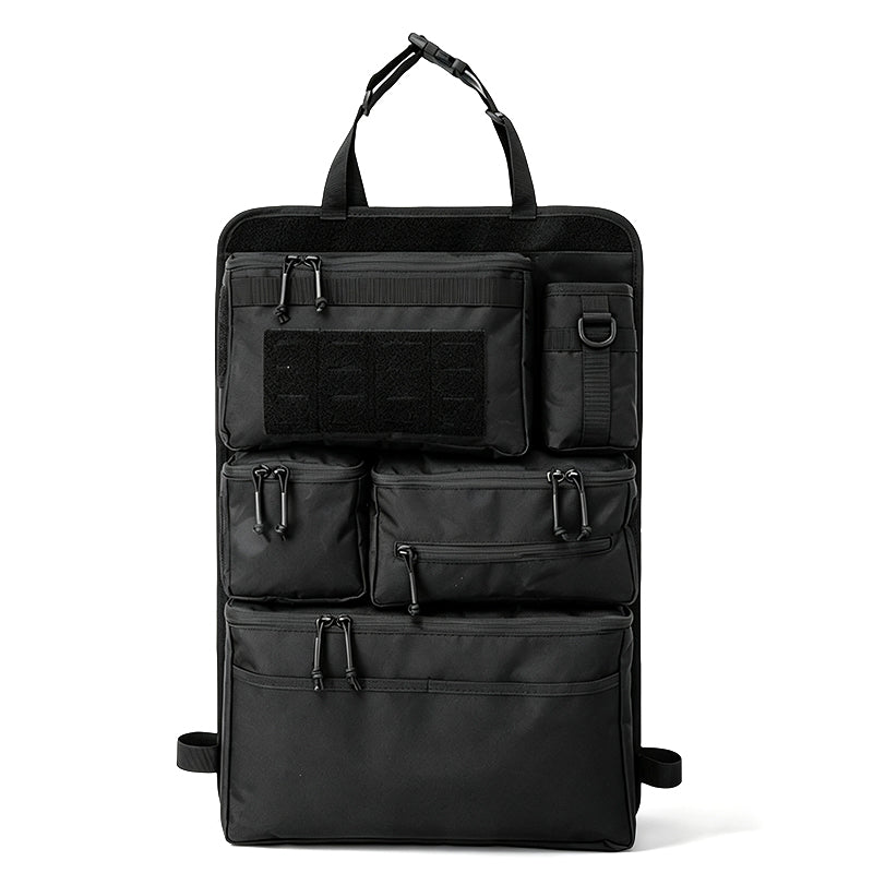 🚗 Taktischer Rücksitz-Organizer mit mehreren Taschen | 600D Oxford & modulares System