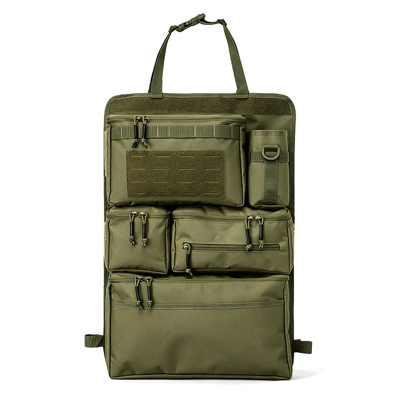 🚗 Taktischer Rücksitz-Organizer mit mehreren Taschen | 600D Oxford & modulares System