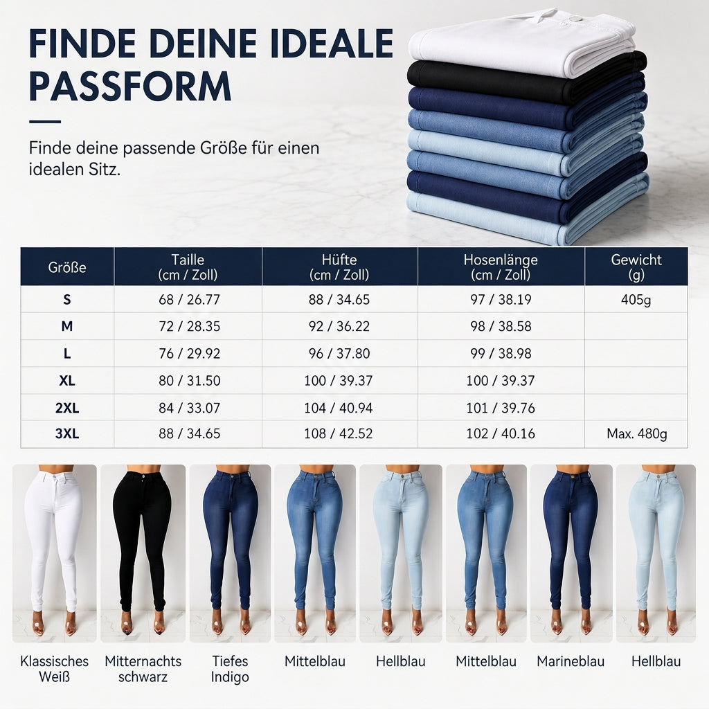 📢🎉50%Rabatt!!!🛍️✨Damen-Hochbund-Schlanke Bleistifthose