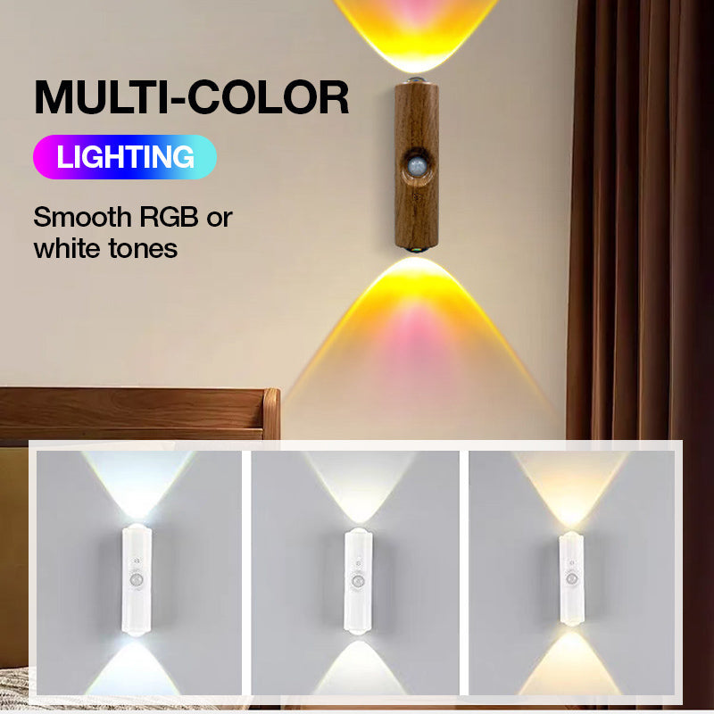 RGB und Weiß-Neutral-Warm Lichtmodi der Sensorleuchte