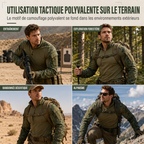 Taktisches Herren-Langarmshirt in Camouflage