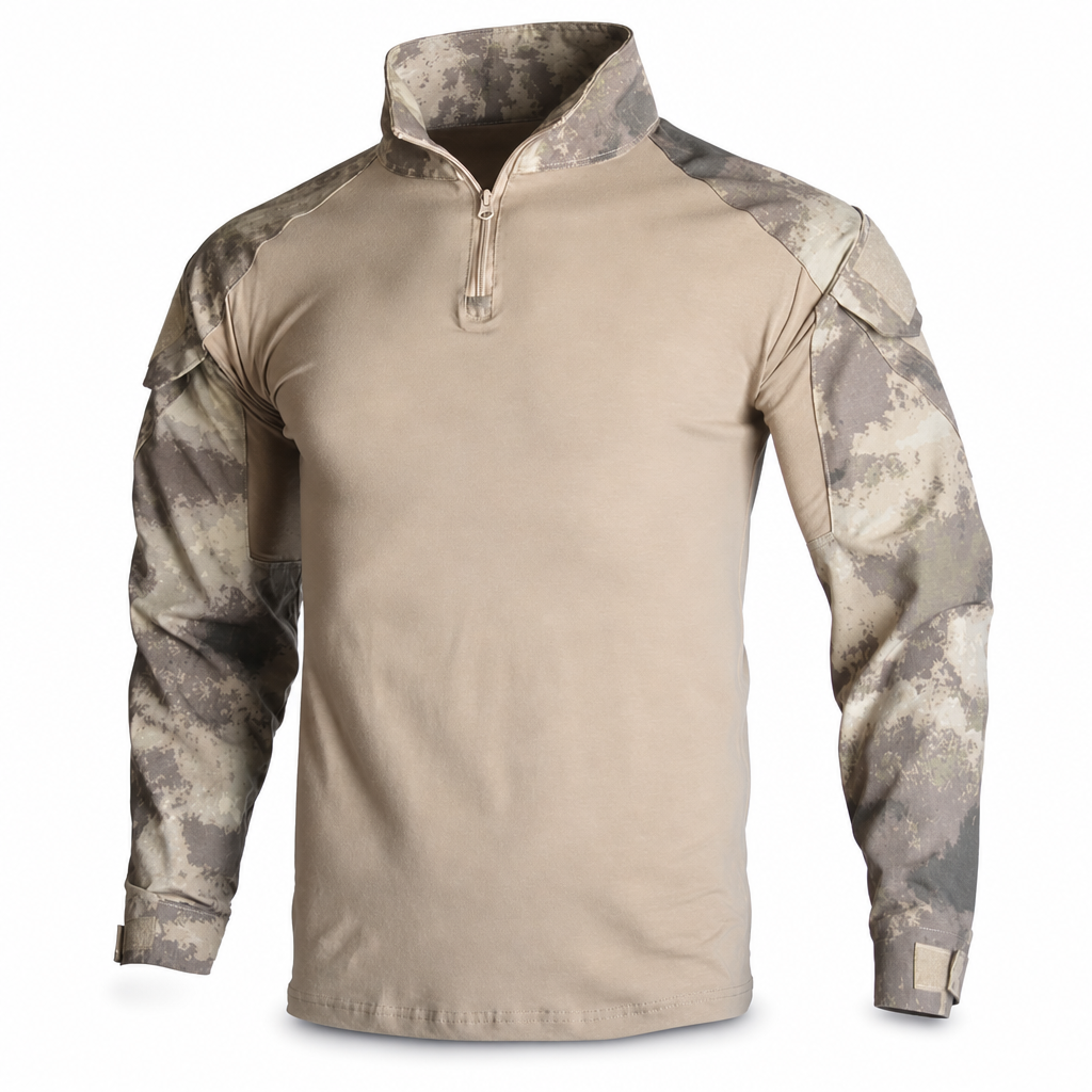 🪖 50 % RABATT – Taktisches Combat-Shirt für Herren | Ripstop-Ärmel & atmungsaktiver Rumpf
