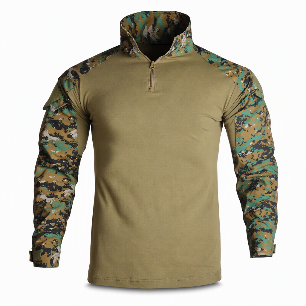 🪖 50 % RABATT – Taktisches Combat-Shirt für Herren | Ripstop-Ärmel & atmungsaktiver Rumpf