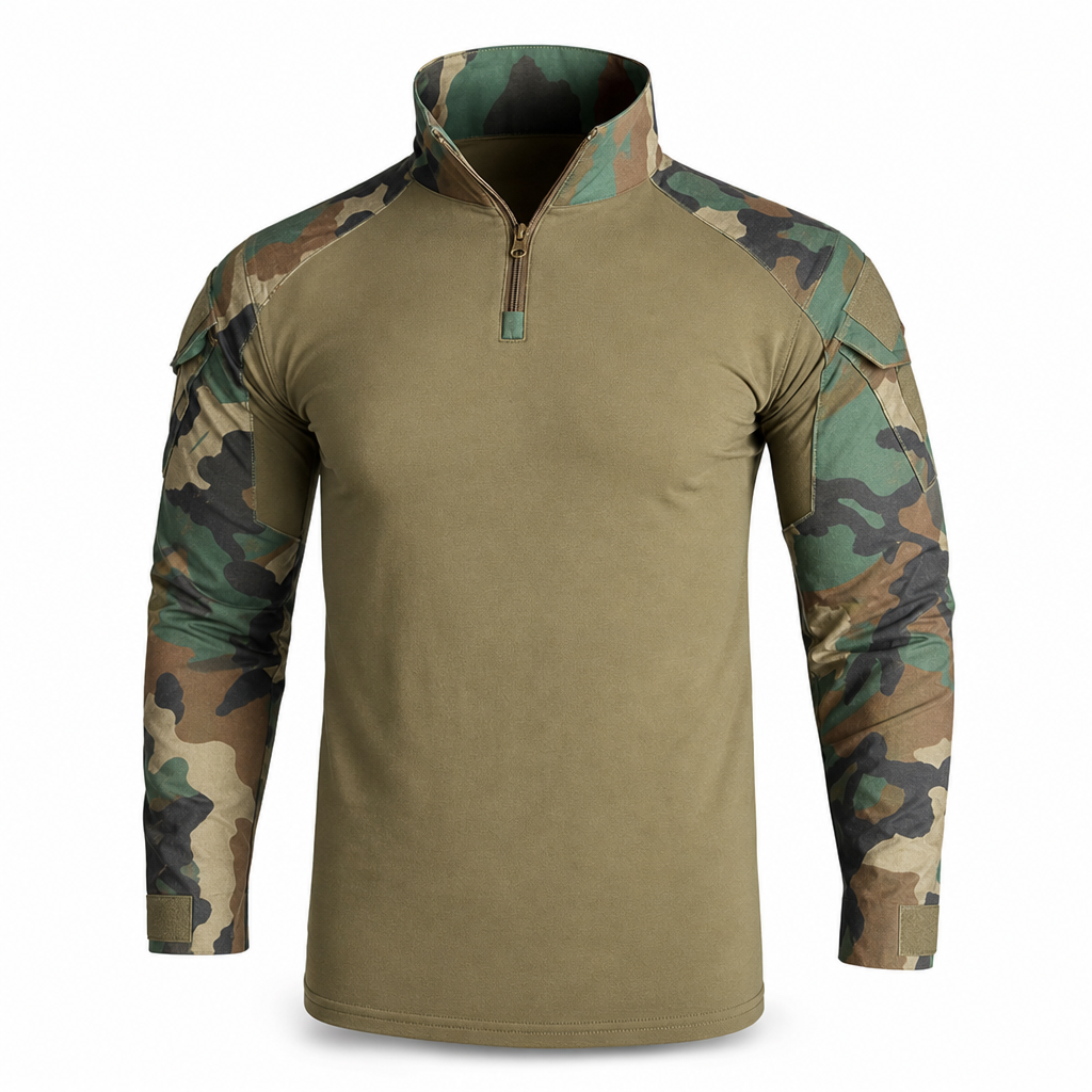 🪖 50 % RABATT – Taktisches Combat-Shirt für Herren | Ripstop-Ärmel & atmungsaktiver Rumpf