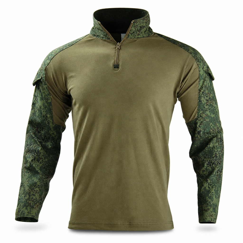 🪖 50 % RABATT – Taktisches Combat-Shirt für Herren | Ripstop-Ärmel & atmungsaktiver Rumpf