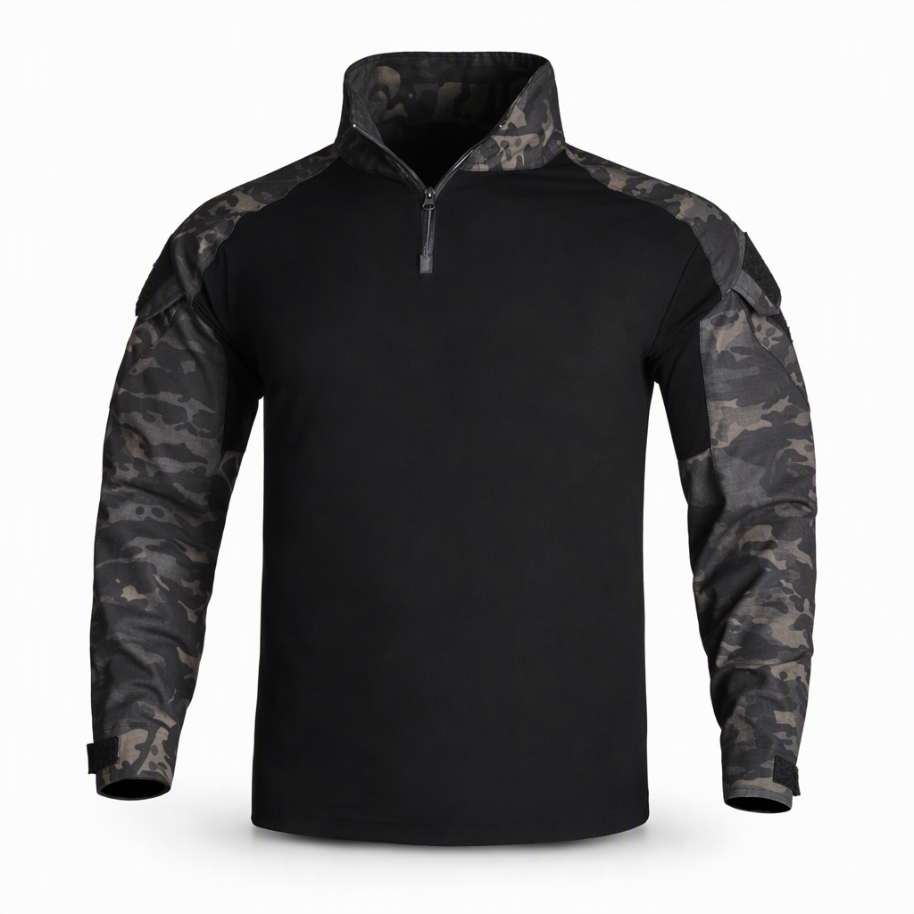 🪖 50 % RABATT – Taktisches Combat-Shirt für Herren | Ripstop-Ärmel & atmungsaktiver Rumpf