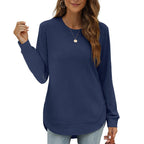 Damen-Langarmshirt mit lockerem Schnitt – weitere Produktansicht