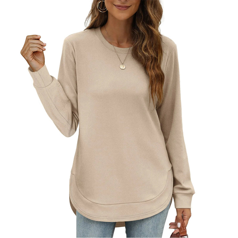 Locker geschnittenes Damen-Langarmshirt für Alltag und Freizeit