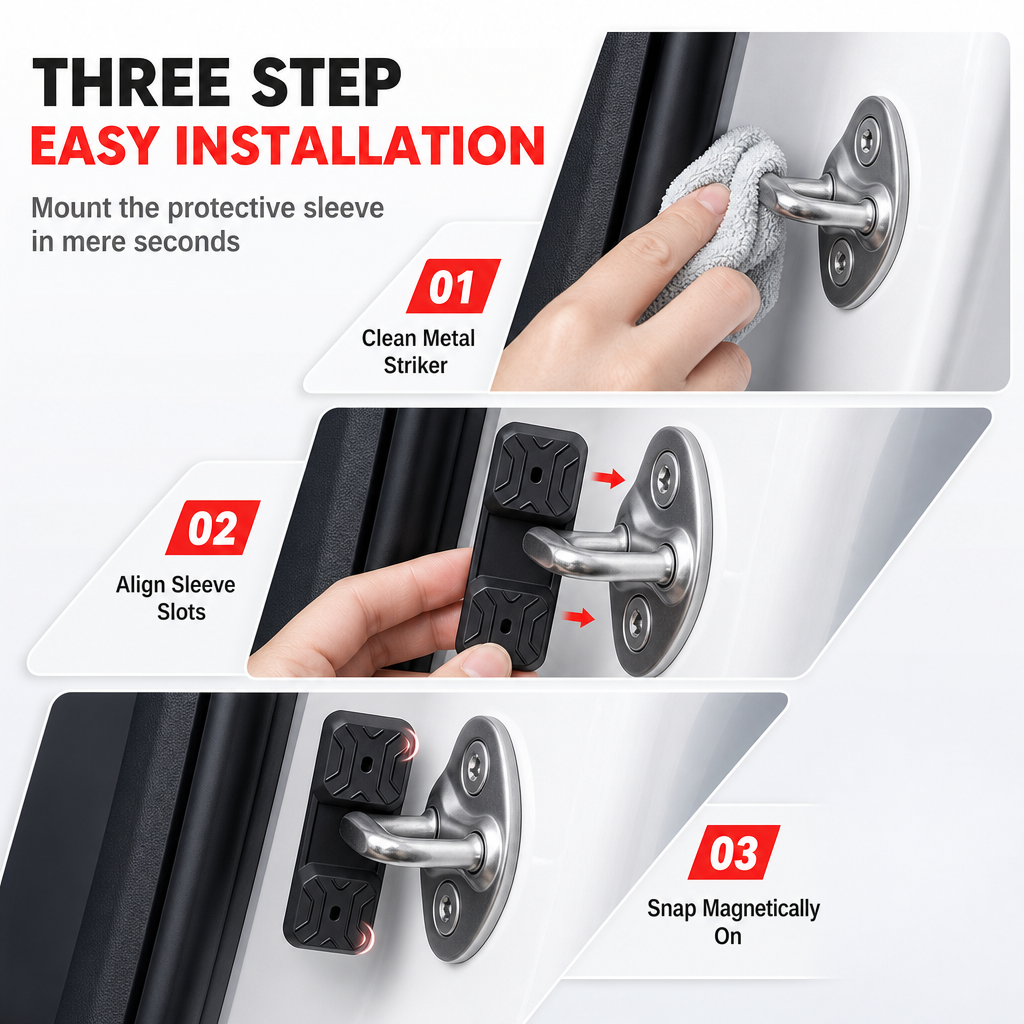 Magnetische Silikon-Türdämpfer als 4er-Set
