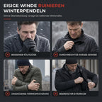 🎯 50% Rabatt + Gratis Versand! 🚚 Herren mittellange wattierte Winterjacke, business-elegant & lässig, für Männer mittleren Alters