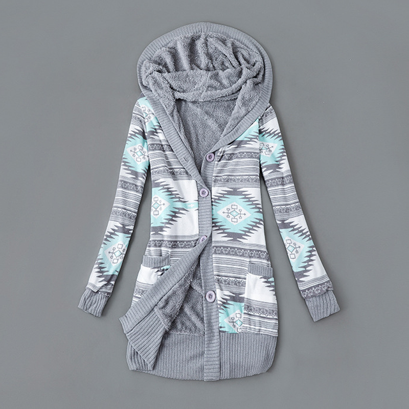 🔥 50 % RABATT – Damen-Strickjacke mit Kapuze & Plüschfutter | S–3XL