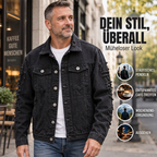 ✨ Neu eingetroffen – Nur heute 50 %! Herren stilvolle, vielseitige Distressed-Denimjacke