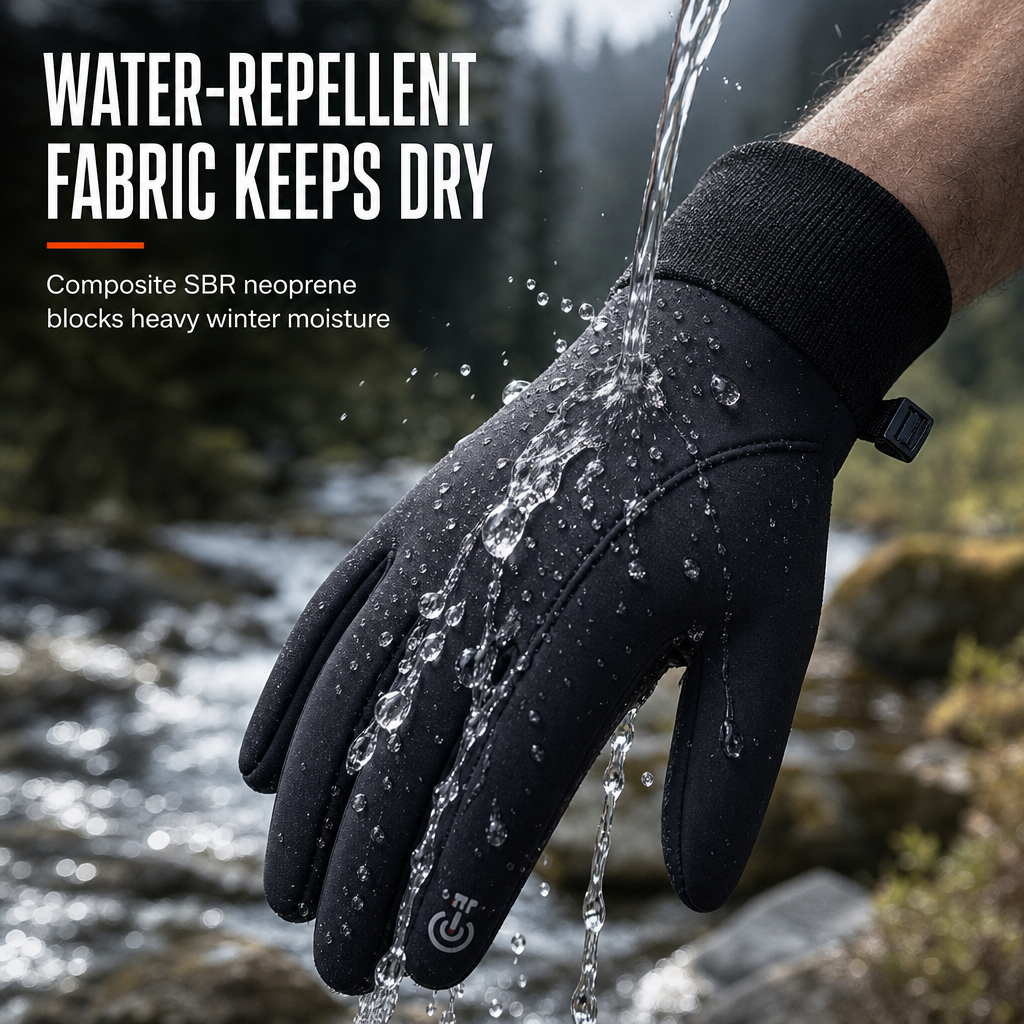 Thermo-Fahrradhandschuhe für kalte Tage – Produktfoto