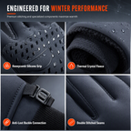 Winter-Fahrradhandschuhe – Nahaufnahme